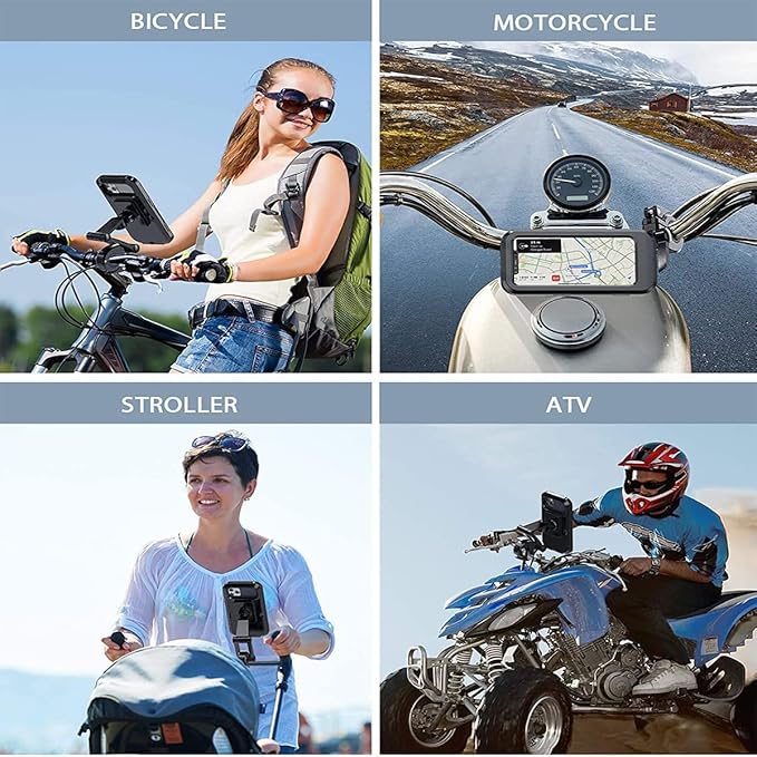Soporte De Celulares Impermeable Para Motocicleta: Protección y Conectividad en Movimiento
