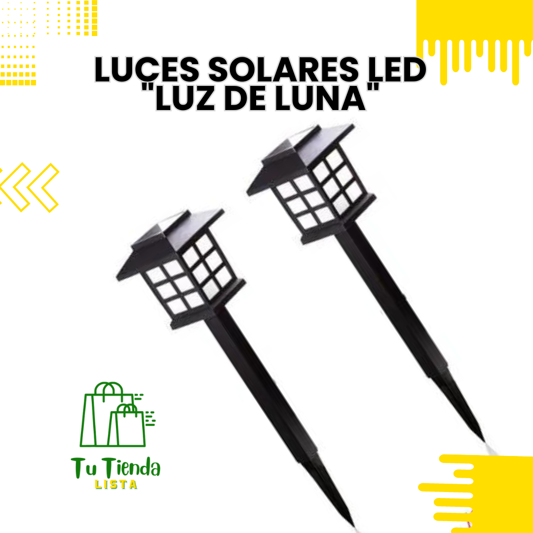 💡Luces Solares LED "Luz de Luna" para Exteriores