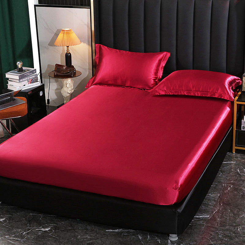 Sábanas de Satén Puro para Cama de Matrimonio: Elegancia y Confort 4PZS